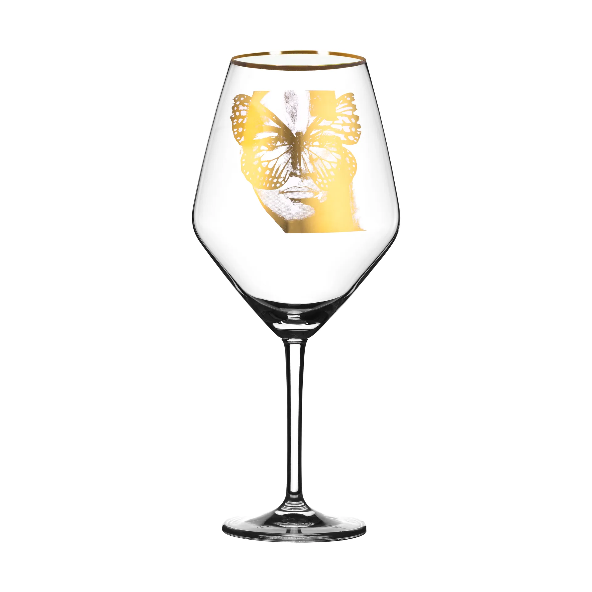 Golden Butterfly wijnglas 75 cl, Gold Carolina Gynning