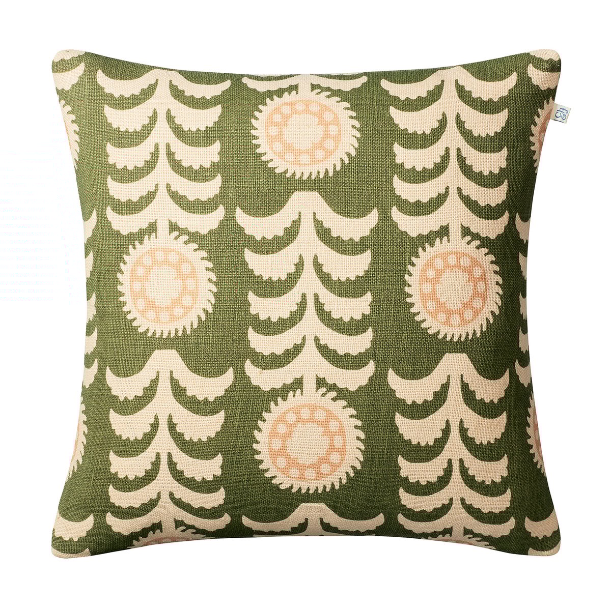 Chhatwal & Jonsson Alok kussenhoes 50x50 cm Beige-green-rose
