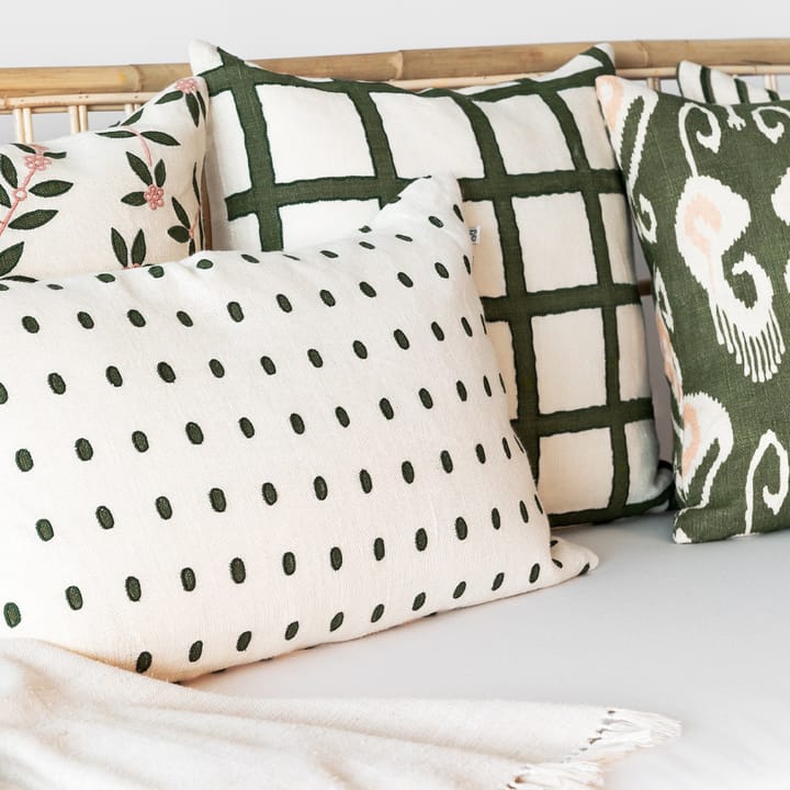 Amar kussenhoes 50x50 cm, Beige-green-green Chhatwal & Jonsson