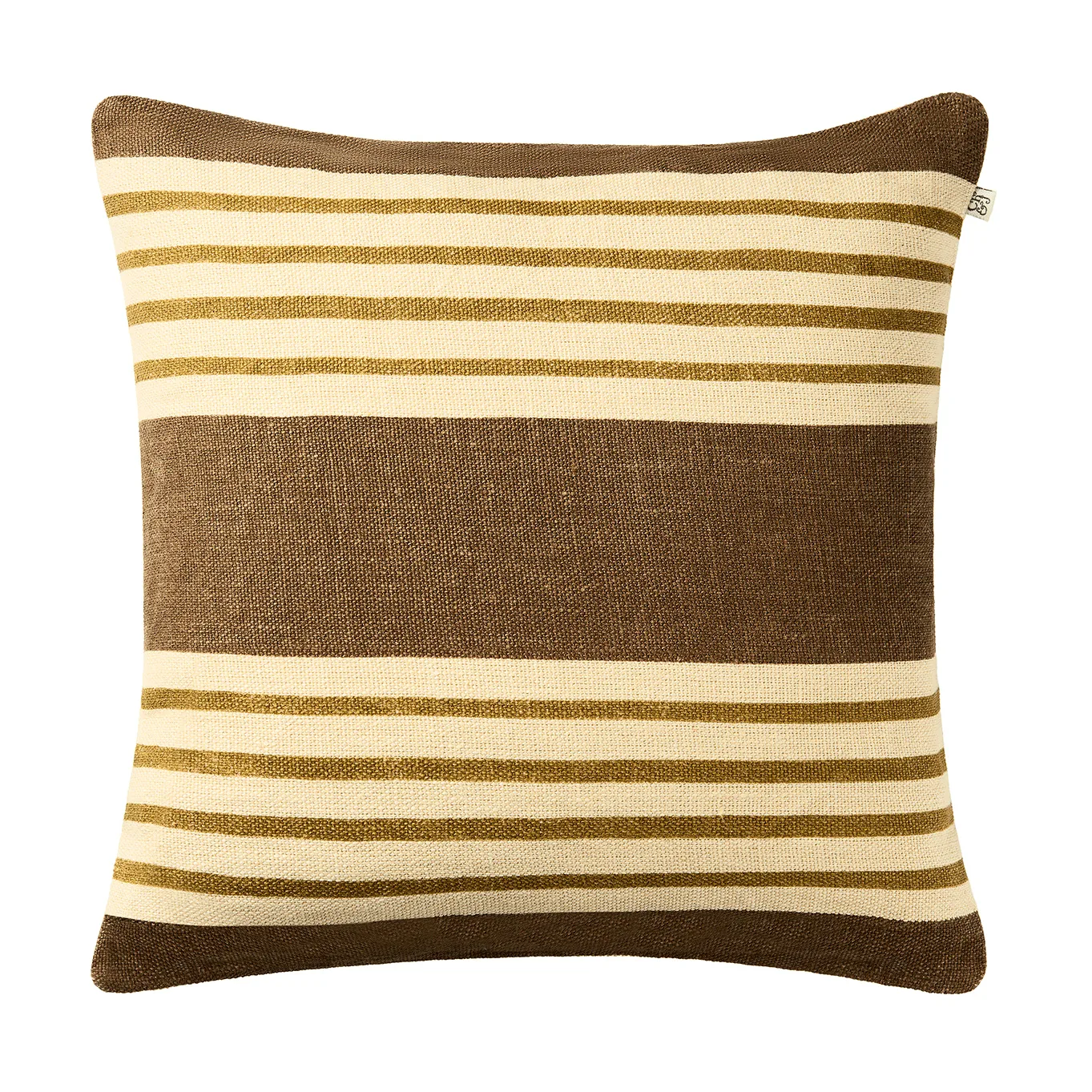 Aria kussenhoes, taupe-masala yellow, 50x50 cm Chhatwal & Jonsson