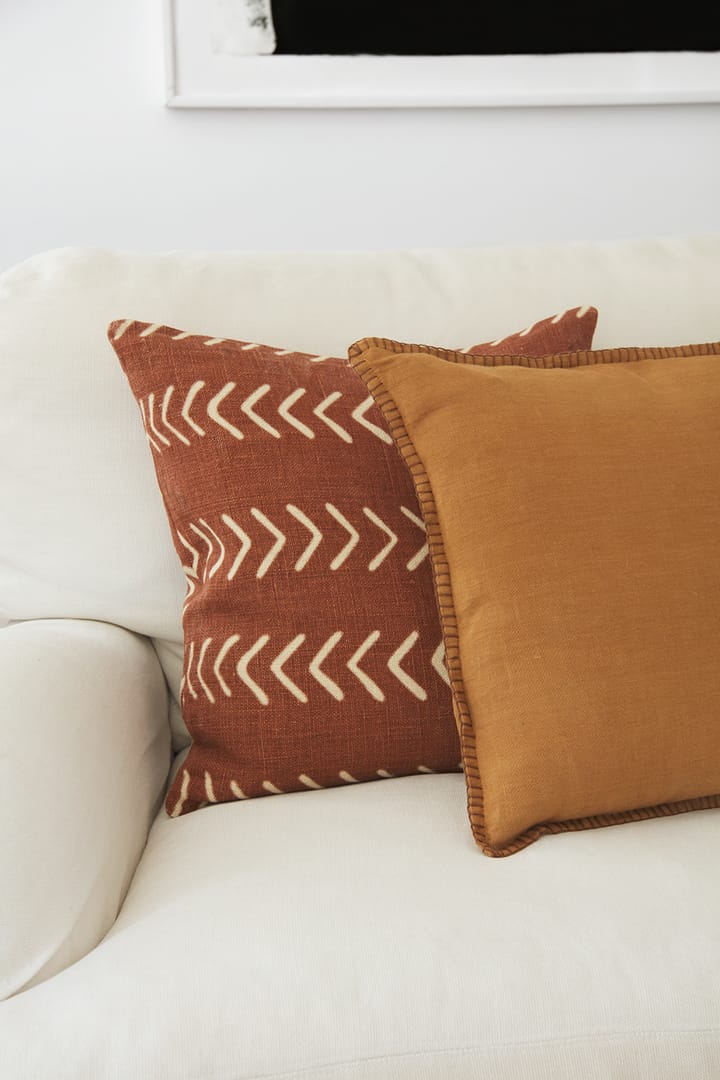 Arun kussenhoes 50x50 cm, Masala yellow-taupe Chhatwal & Jonsson
