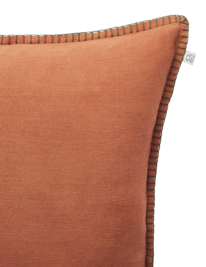 Arun kussenhoes 50x50 cm, Terracotta-forest green Chhatwal & Jonsson