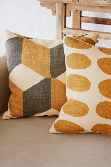 Asim kussenhoes 50x50 cm - Light beige-spicy yellow - Chhatwal & Jonsson