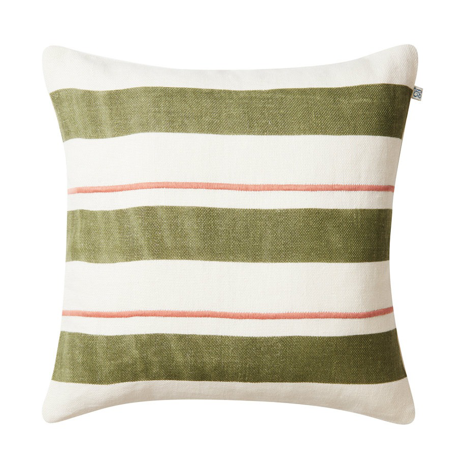 Chhatwal & Jonsson Assam kussenhoes 50x50 cm Cactus green-rose