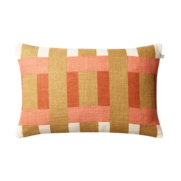 Benaras kussenhoes - Khaki-rose-apricot orange, 40x60 cm - Chhatwal & Jonsson