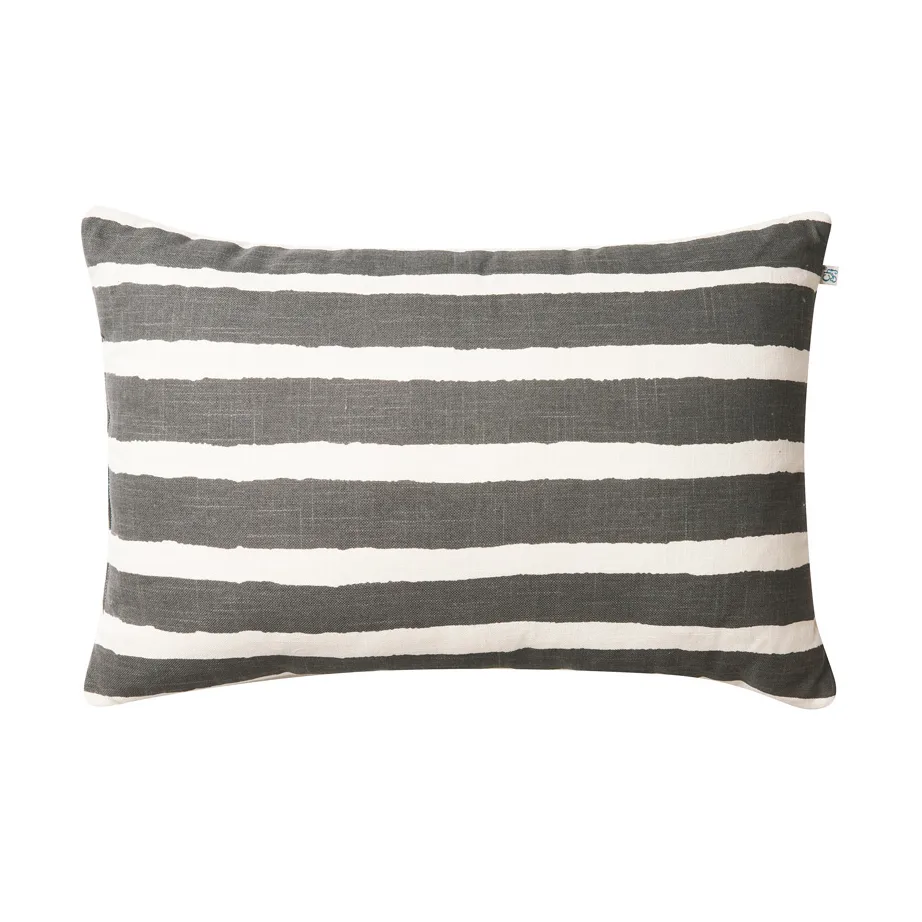 Block Stripe tuinkussen 40x60 cm, Grey-off white Chhatwal & Jonsson