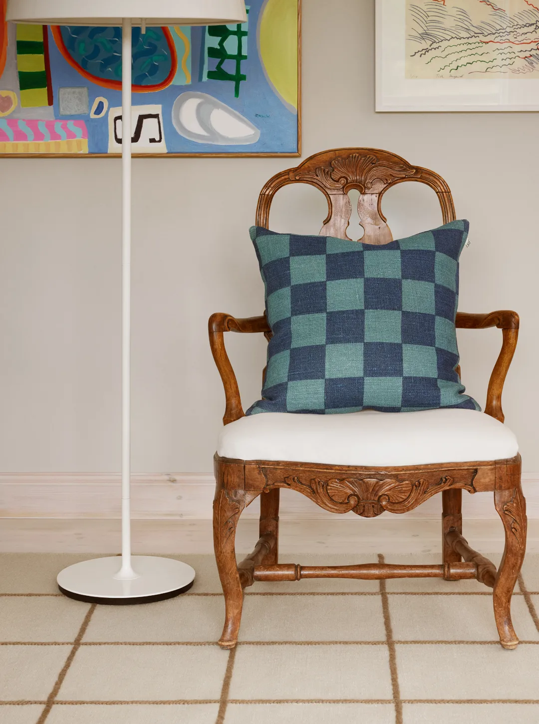 Buffalo Check, Heaven blue-palace blue, 50x50 cm Chhatwal & Jonsson