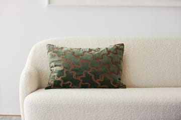 Chand kussenhoes 40x60 cm - Forest green-cognac - Chhatwal & Jonsson