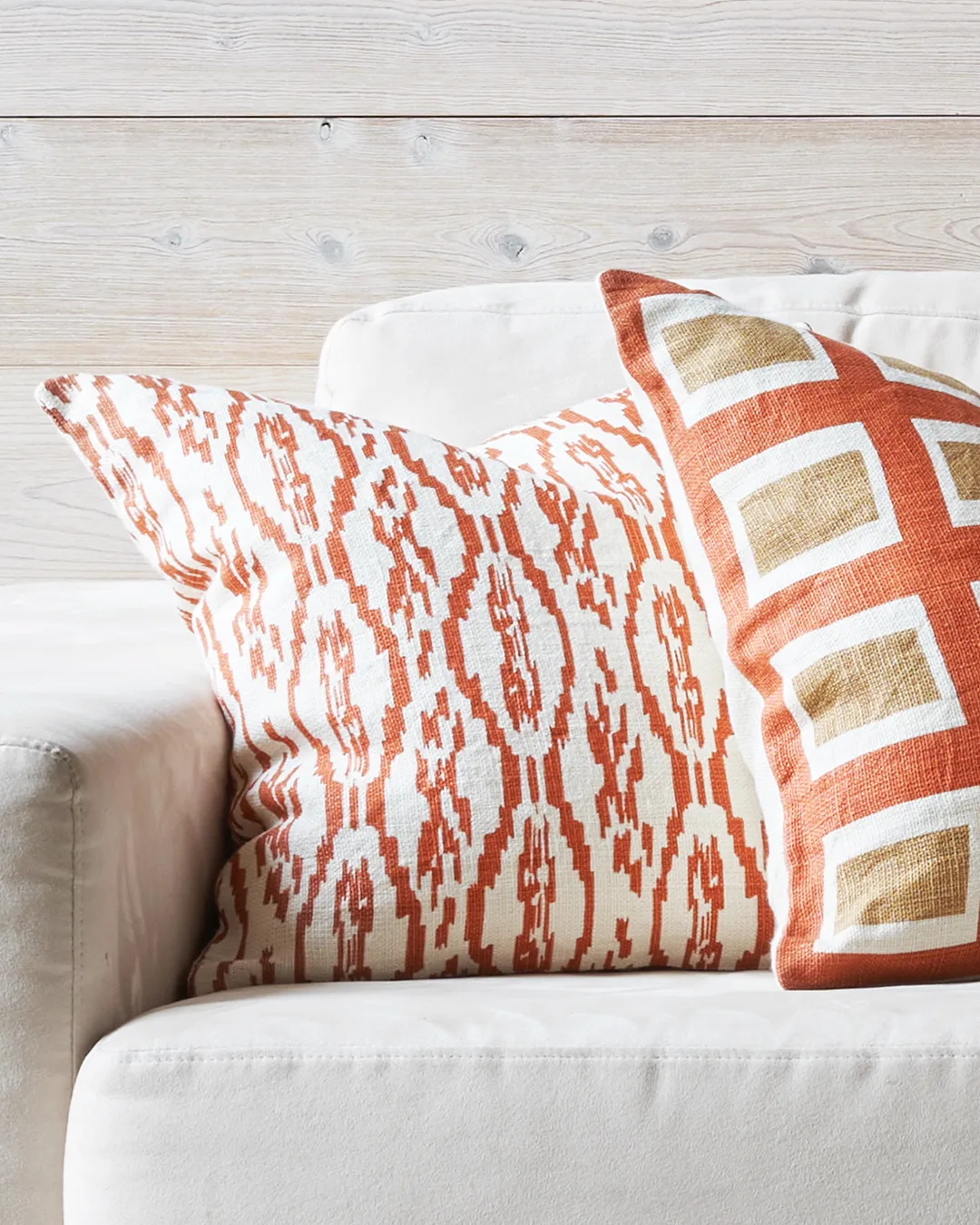 Deccan kussenhoes 50x50 cm, Apricot orange Chhatwal & Jonsson