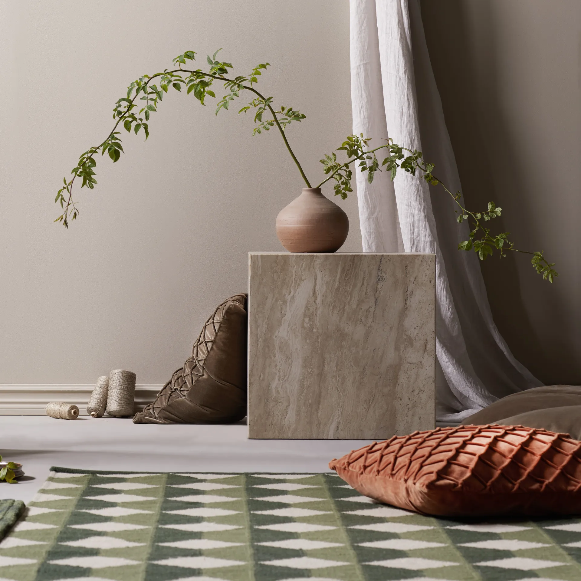 Deva kussenhoes 50x50 cm, Rust Chhatwal & Jonsson