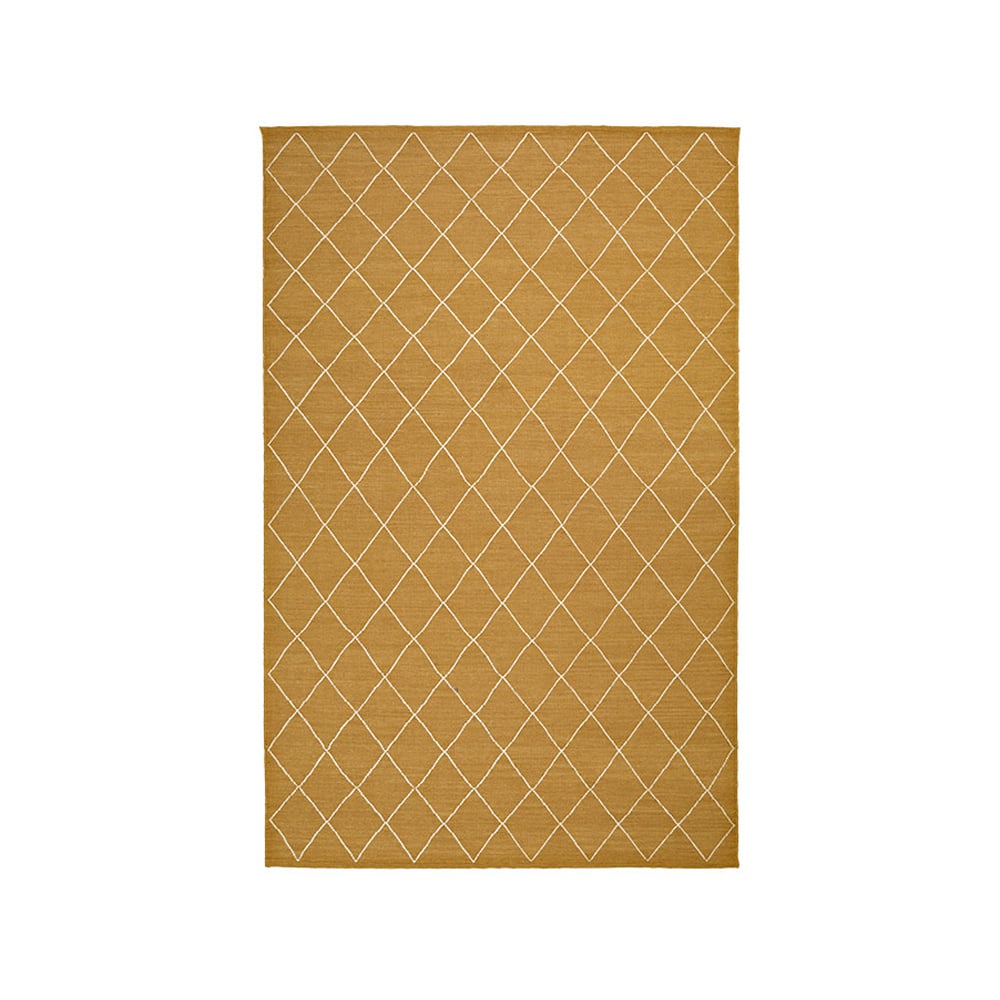 Chhatwal & Jonsson Diamond Vloerkleed Masala yellow/off white, 184x280 cm