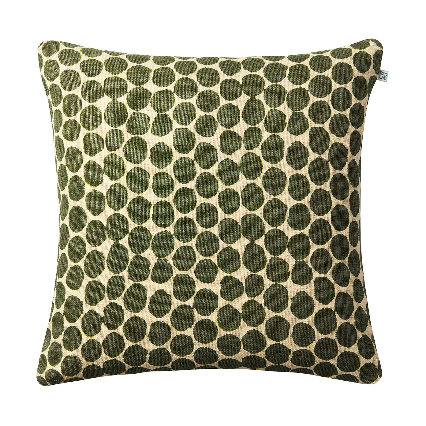 Dot Ari kussenhoes 50x50 cm, Beige-cactus green Chhatwal & Jonsson