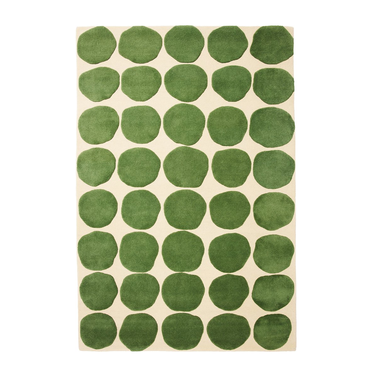 Chhatwal & Jonsson Dots vloerkleed Khaki-cactus green 180x270 cm