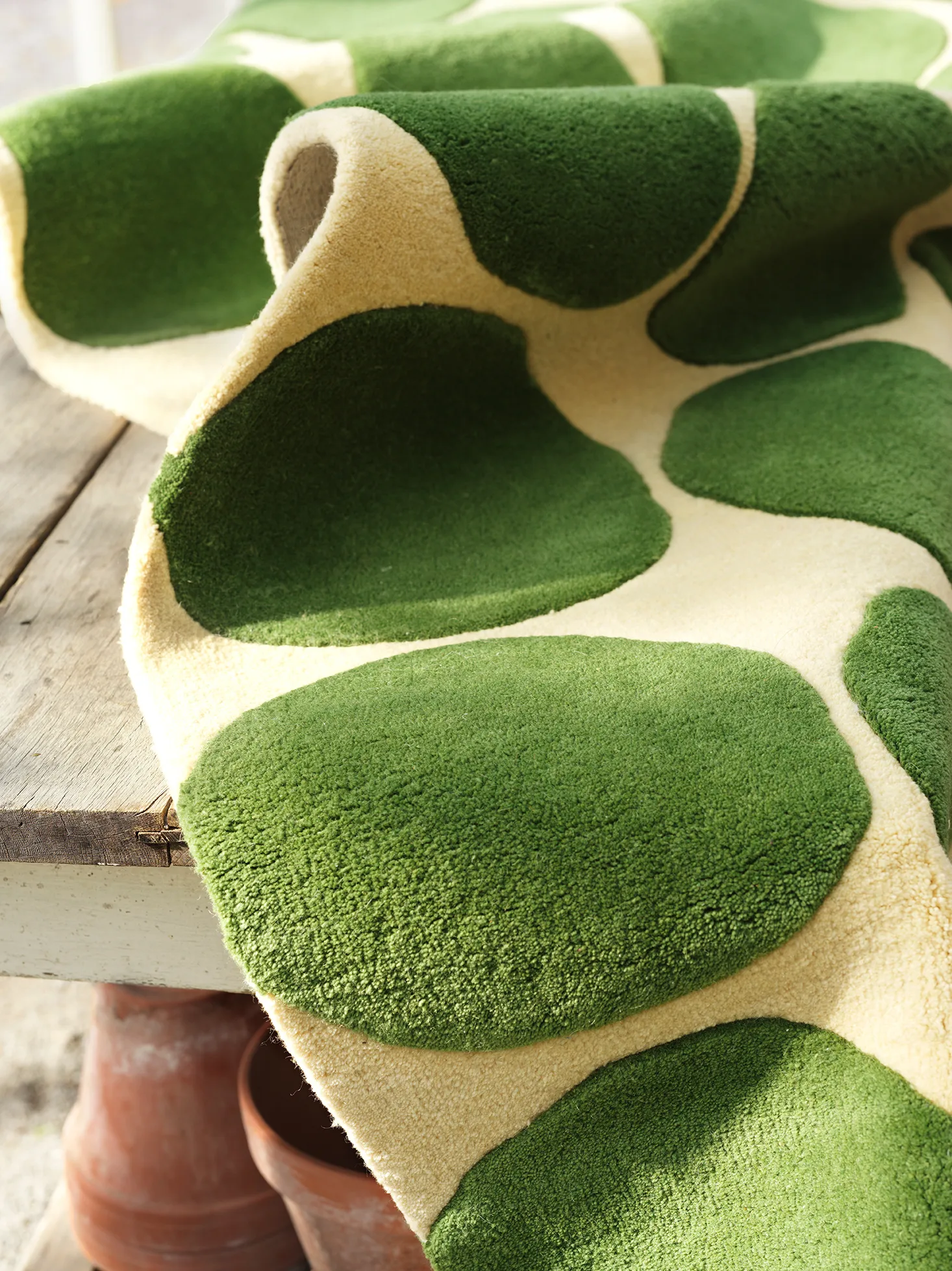 Dots vloerkleed, Khaki-cactus green 230x320 cm Chhatwal & Jonsson