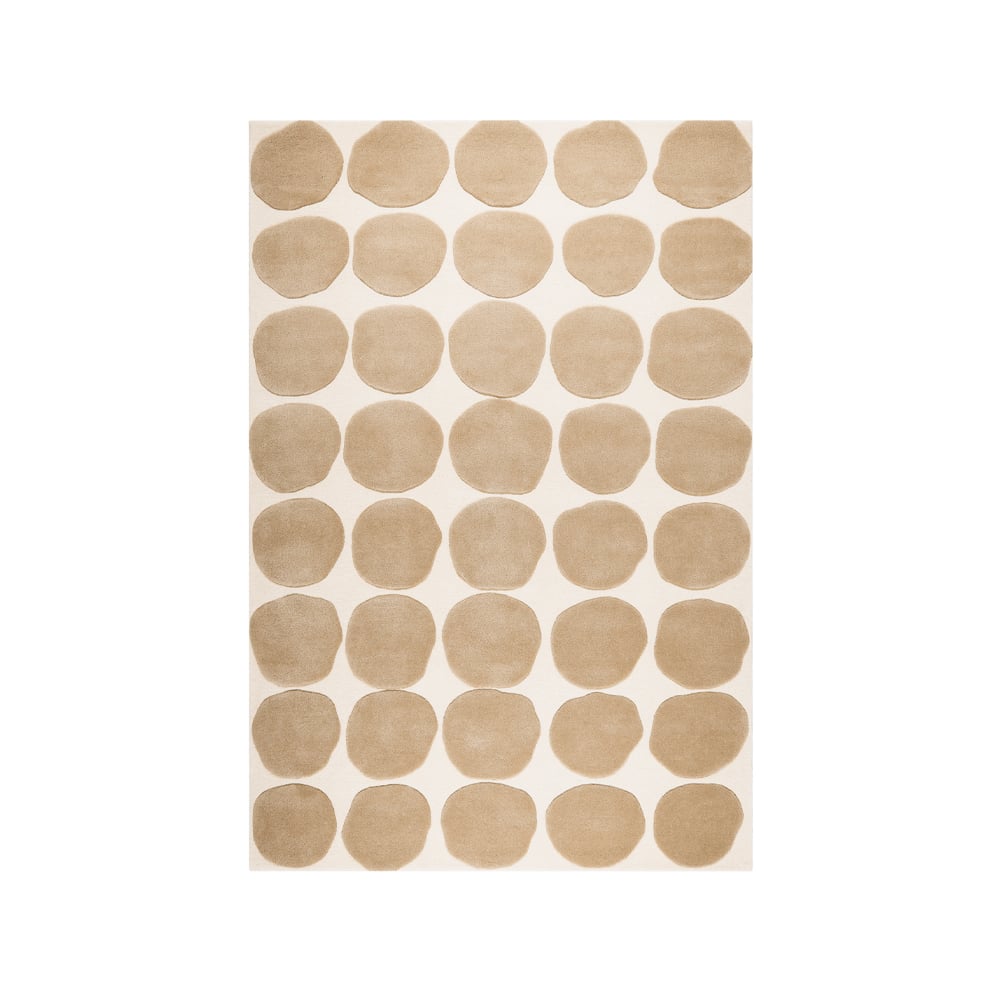 Chhatwal & Jonsson Dots vloerkleed light khaki/light beige, 180x270 cm