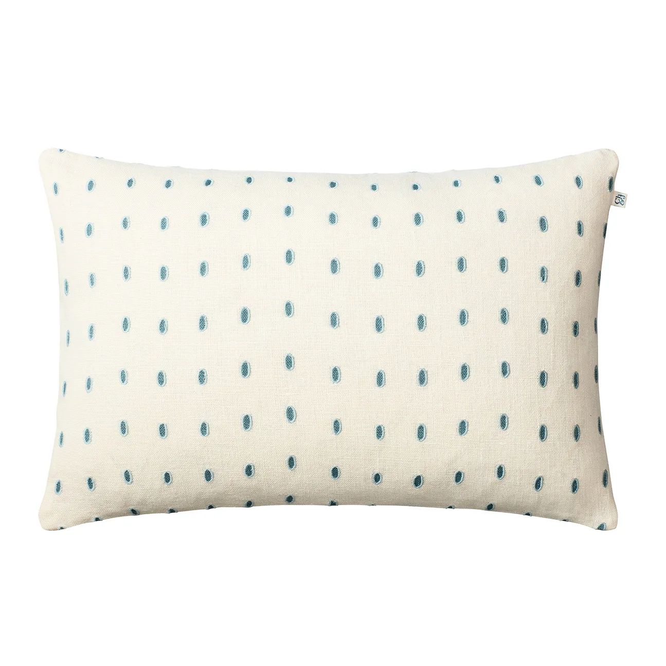 Drop kussenhoes 40x60 cm, White-blue-aqua Chhatwal & Jonsson