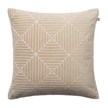 Embroidered Kulgam kussenhoes 50x50 cm - Tan-off white - Chhatwal & Jonsson