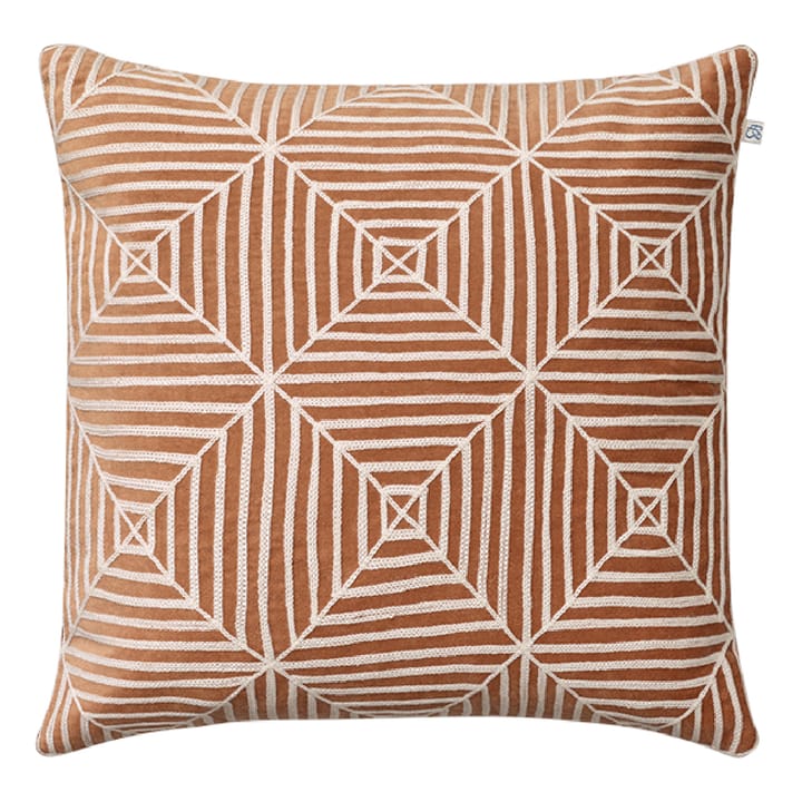 Embroidered Kulgam kussenhoes 50x50 cm, Taupe Chhatwal & Jonsson