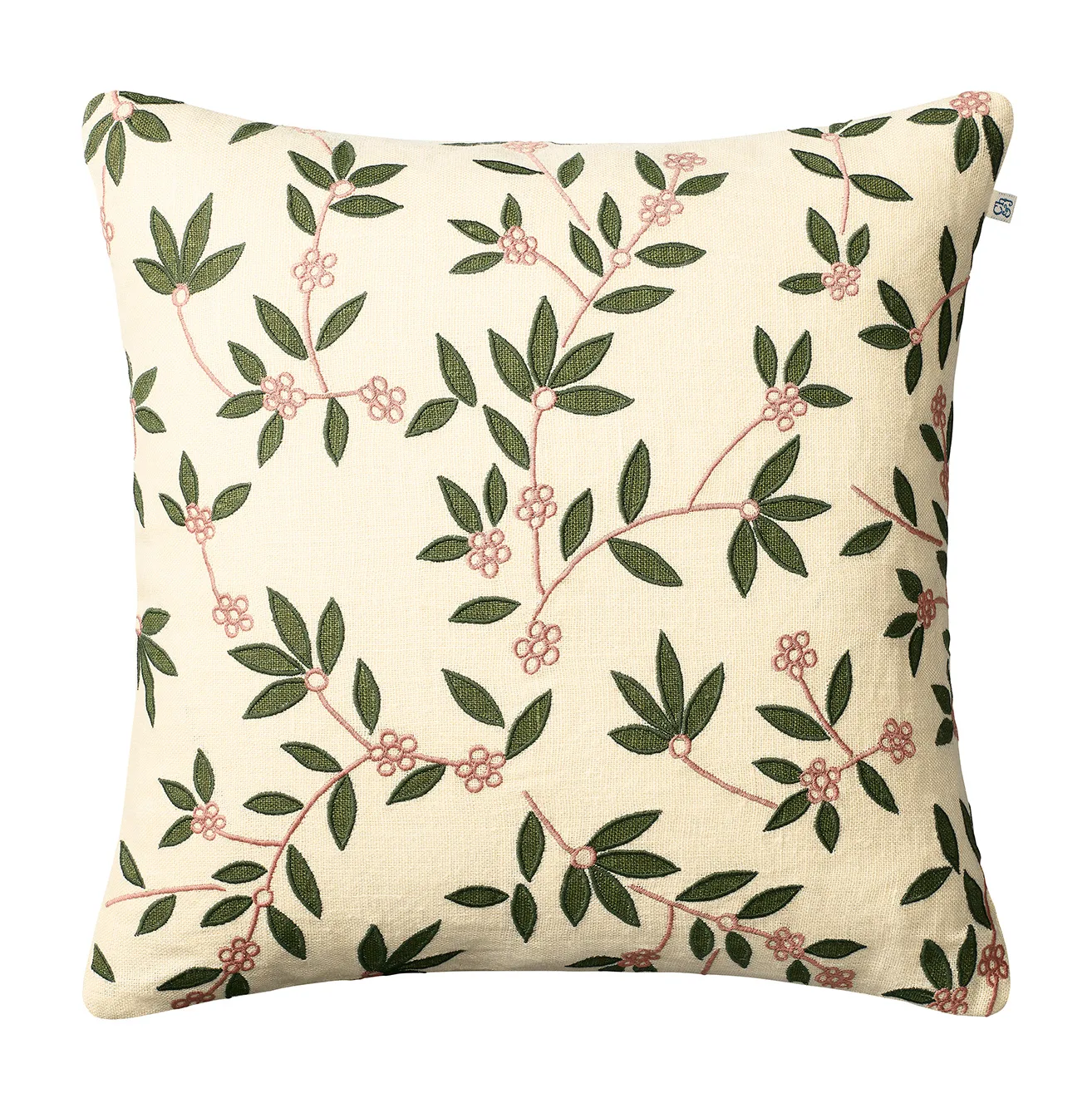 Gita kussenhoes 50x50 cm, Beige-green-rose Chhatwal & Jonsson