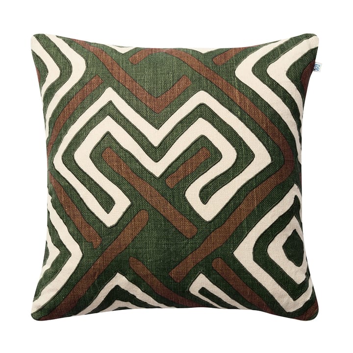 Gujarat kussenhoes 50x50 cm - Taupe-Cactus Green
 - Chhatwal & Jonsson