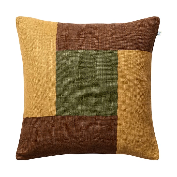 Halo kussenhoes 50x50 cm - Taupe-Spicy Yellow-CactusGreen - Chhatwal & Jonsson