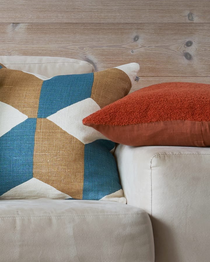 Hawa kussenhoes 50x50 cm, Heaven Blue/Khaki Chhatwal & Jonsson