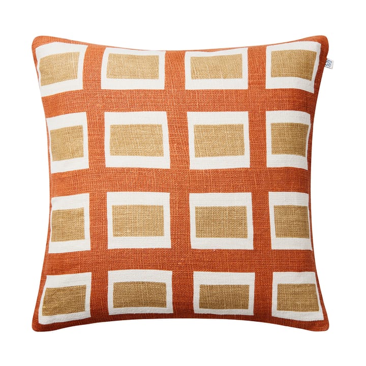 Hira kussenhoes 50x50 cm - Apricot Orange/Khaki - Chhatwal & Jonsson