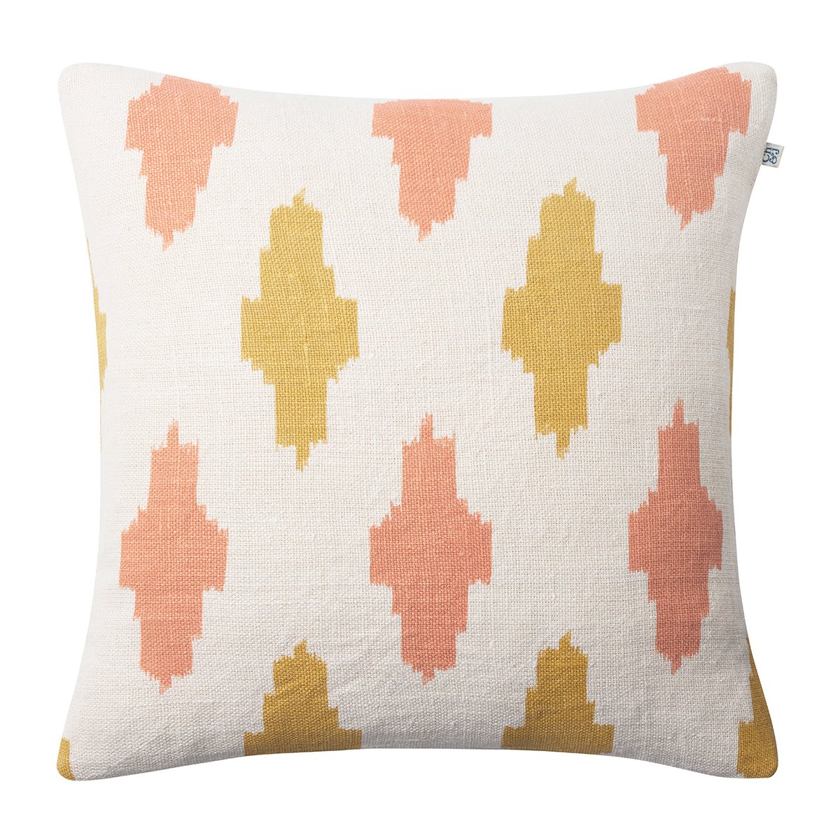 Chhatwal & Jonsson Ikat Agra kussenhoes 50x50 cm Rose-spicy yellow