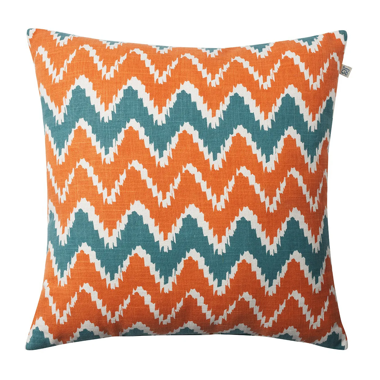 Ikat Bangalore kussen buitenshuis 50x50 cm, Apricot orange-heaven blue Chhatwal & Jonsson