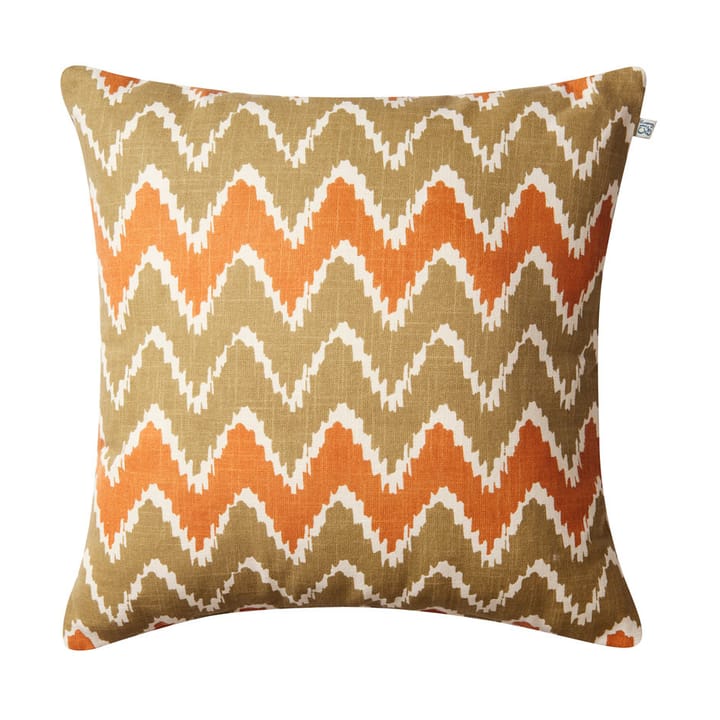 Ikat Bangalore kussen buitenshuis 50x50 cm - Beige-apricot orange - Chhatwal & Jonsson
