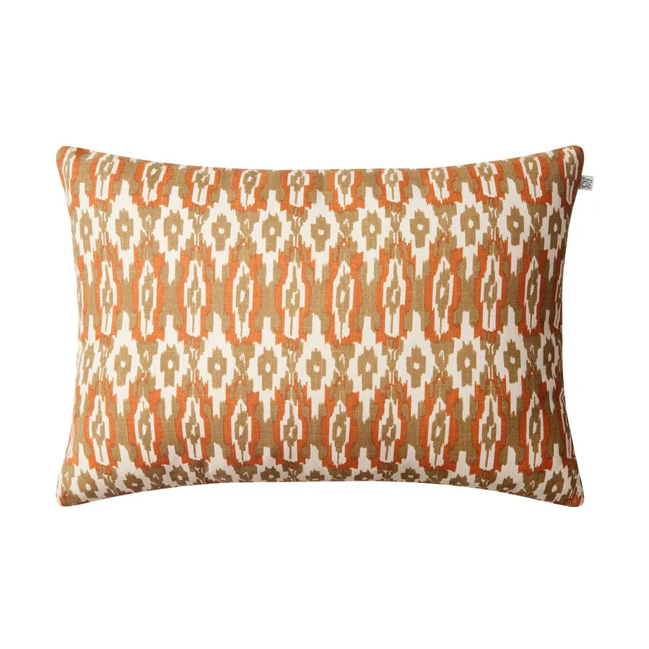 Ikat Delhi Outdoor kussen 40x60 cm, Beige-aprikosorange Chhatwal & Jonsson