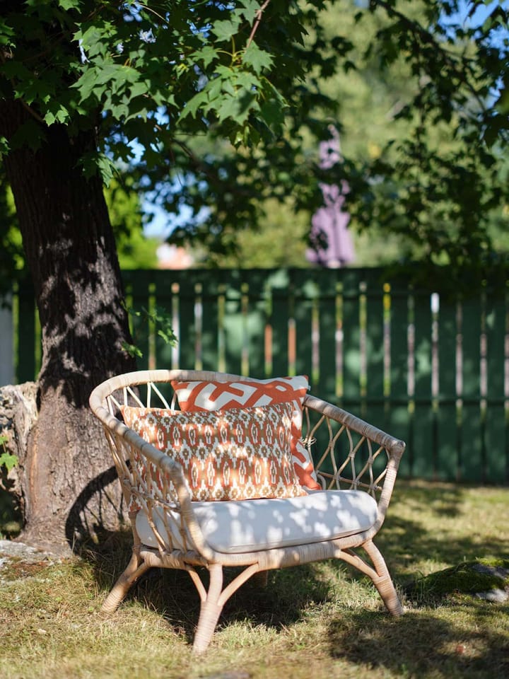 Ikat Delhi Outdoor kussen 40x60 cm, Beige-aprikosorange Chhatwal & Jonsson