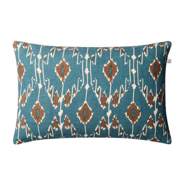 Ikat Goa kussenhoes 60x40 cm - Heaven blue-taupe - Chhatwal & Jonsson