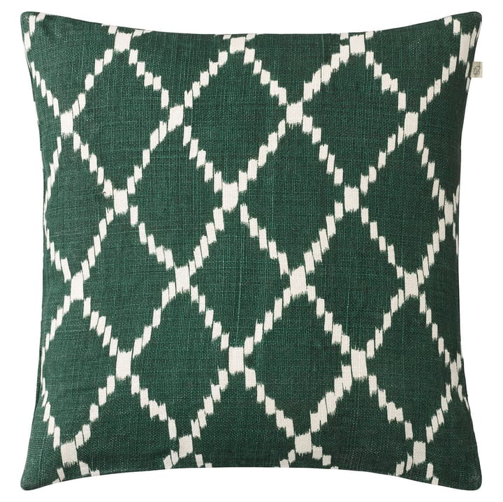 Ikat Kerela kussenhoes, 50x50 cm - Groen-wit - Chhatwal & Jonsson