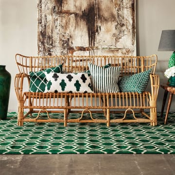 Ikat Kerela kussenhoes, 50x50 cm - Groen-wit - Chhatwal & Jonsson