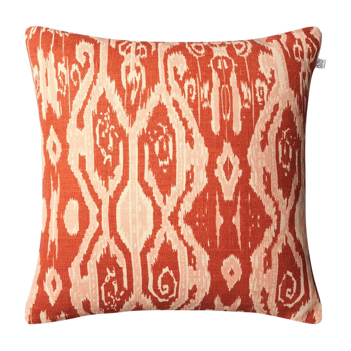 Ikat Madras kussensloop 50x50 cm - Apricot orange-rose - Chhatwal & Jonsson