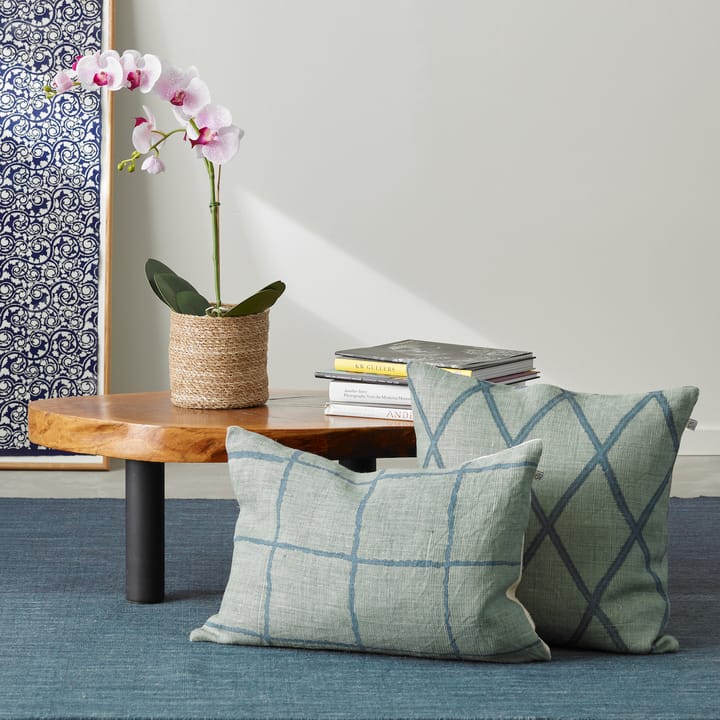 Ikat Orissa kussenhoes, 50x50 cm, Aqua-heaven blue Chhatwal & Jonsson