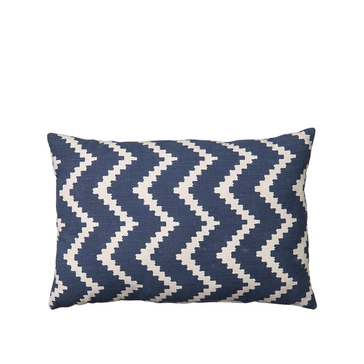 Ikat Sema kussen - blue/off white, 40 cm - Chhatwal & Jonsson