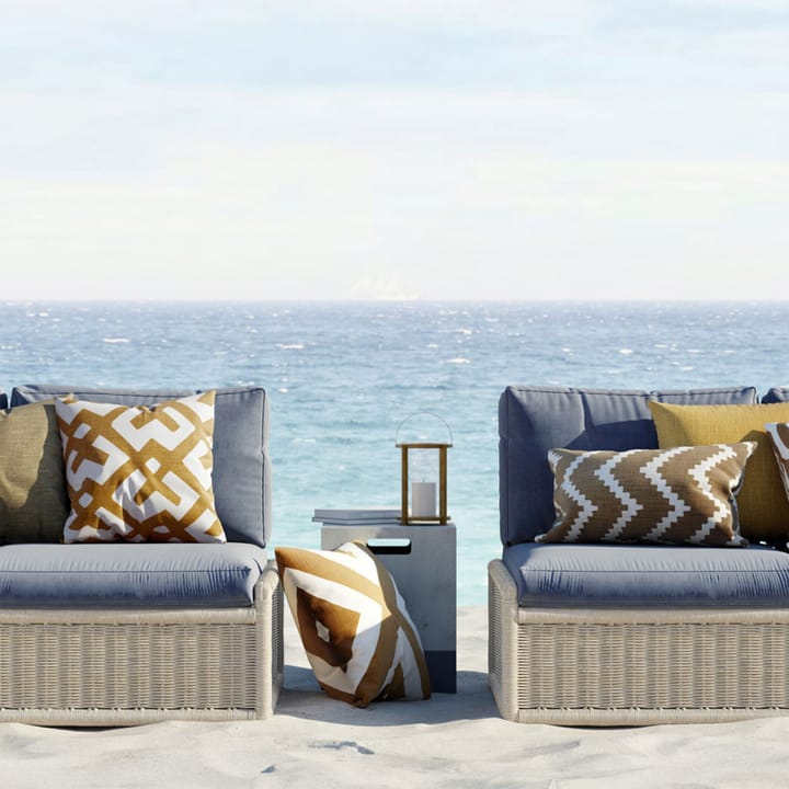 Ikat Sema kussen, sage/off white, 40 cm Chhatwal & Jonsson