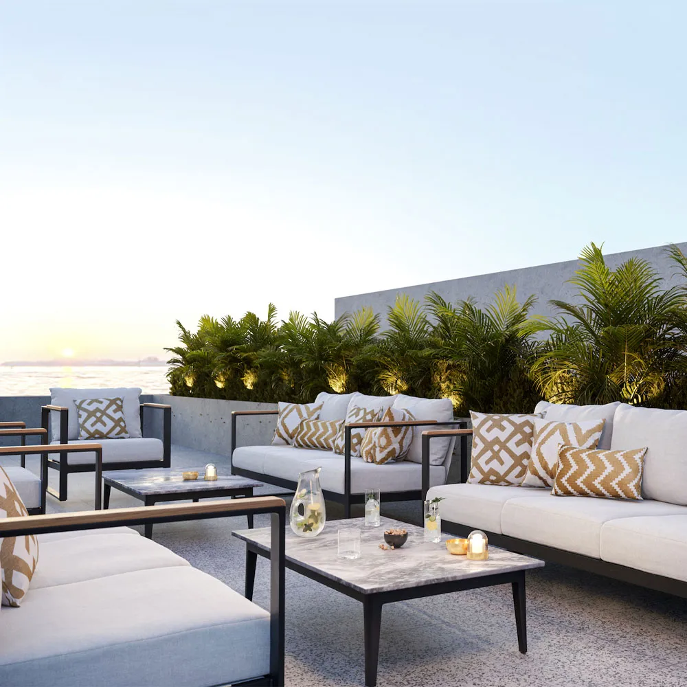 Ikat Sema kussen, shitake/off white, 40 cm Chhatwal & Jonsson