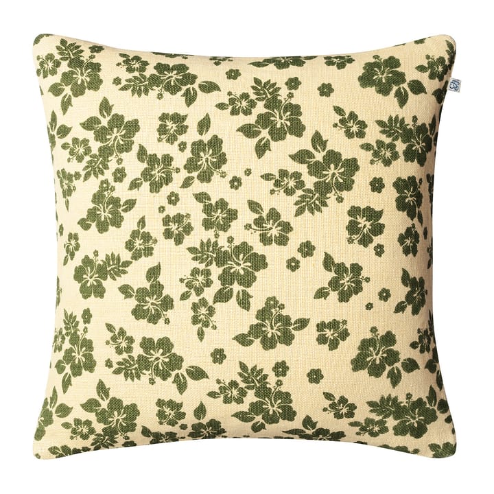 Indu kussenhoes 50x50 cm - Light beige-cactus green - Chhatwal & Jonsson