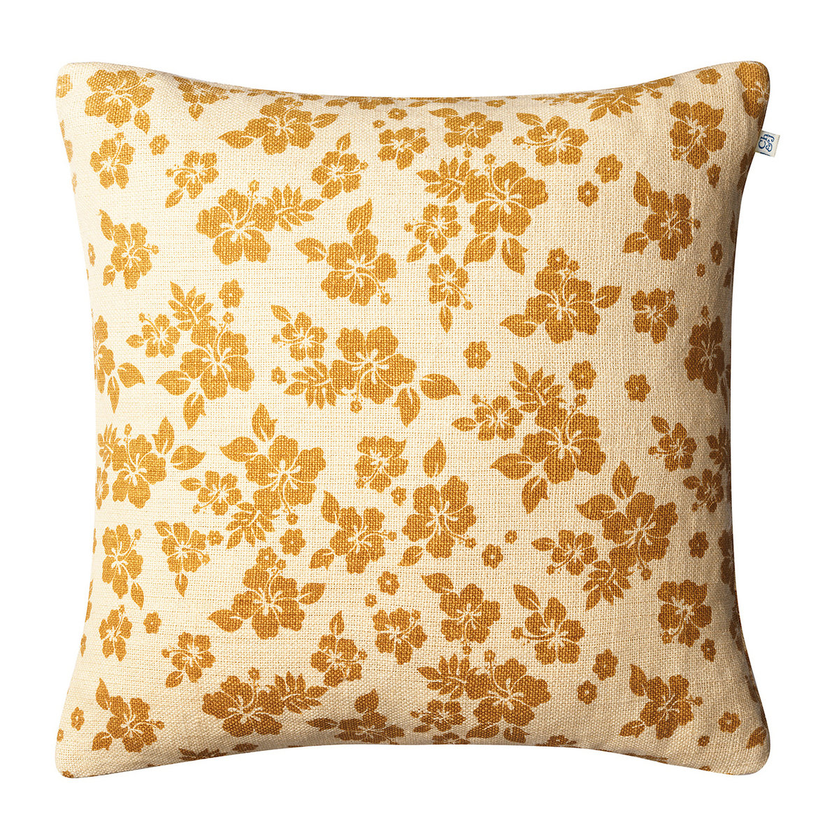 Chhatwal & Jonsson Indu kussenhoes 50x50 cm Light beige-spicy yellow
