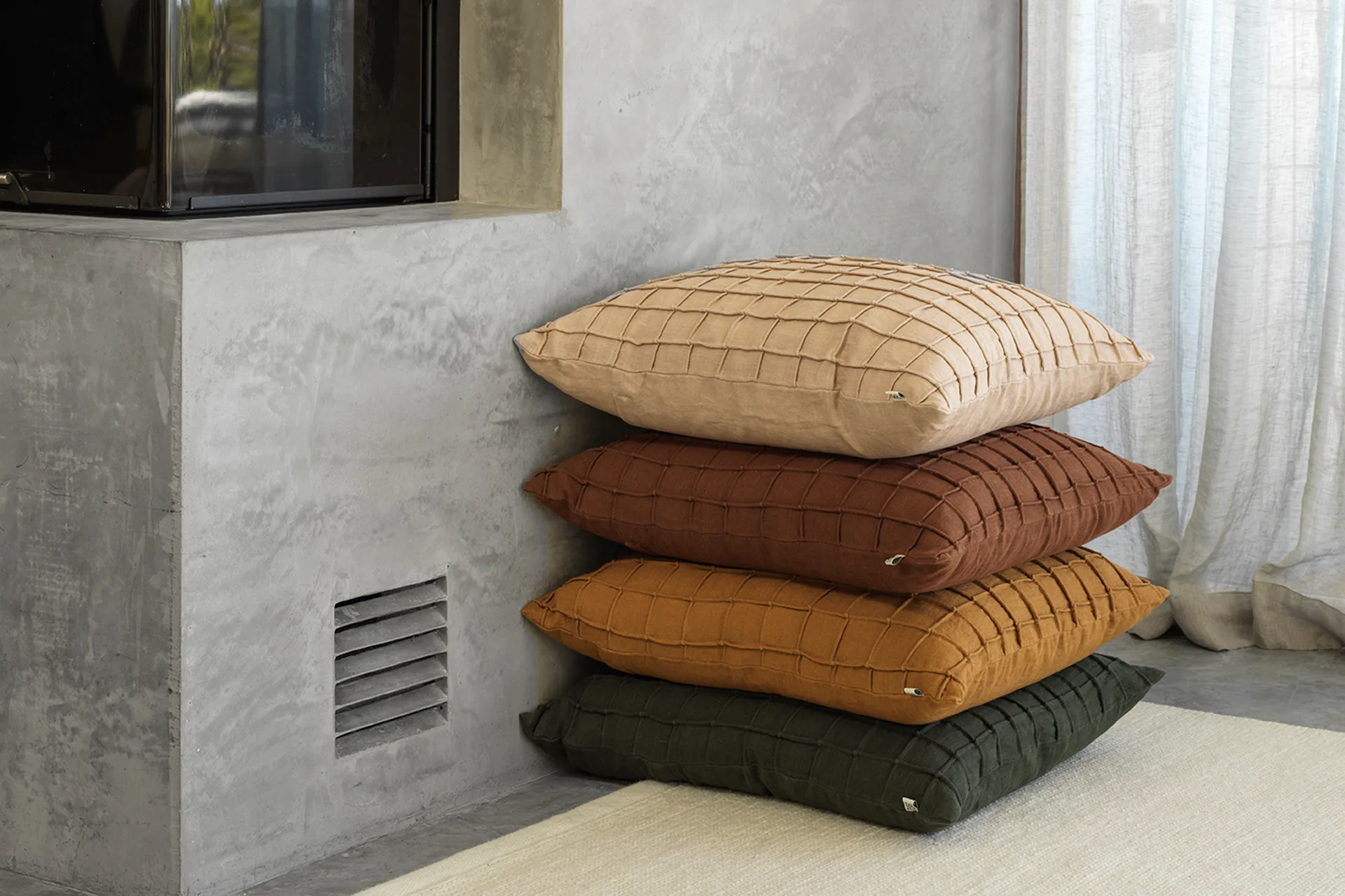 Jammu kussenhoes 50x50 cm, Forest Green Chhatwal & Jonsson