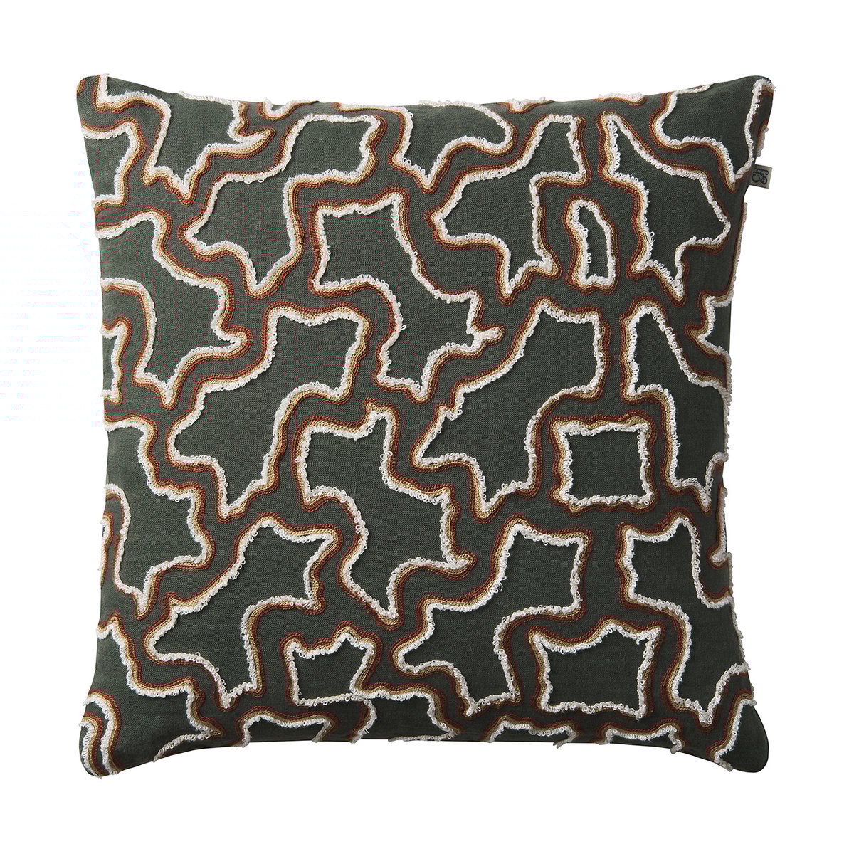 Chhatwal & Jonsson Kamal kussenhoes 50x50 cm Forest Green-terracotta