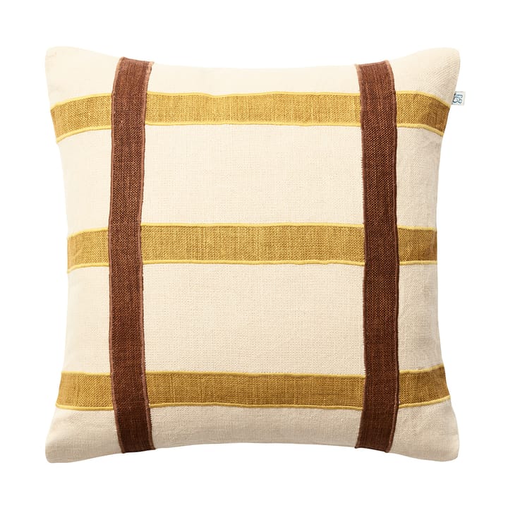 Kiran kussenhoes 50x50 cm - Spicy Yellow-Taupe - Chhatwal & Jonsson