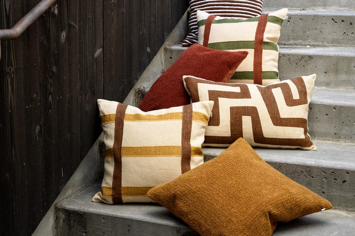 Kiran kussenhoes 50x50 cm, Spicy Yellow-Taupe Chhatwal & Jonsson