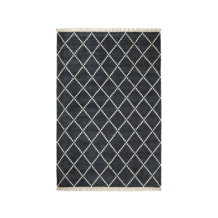 Kochi Vloerkleed - black/offwhite, bamboe/zijde, 230x320 cm - Chhatwal & Jonsson