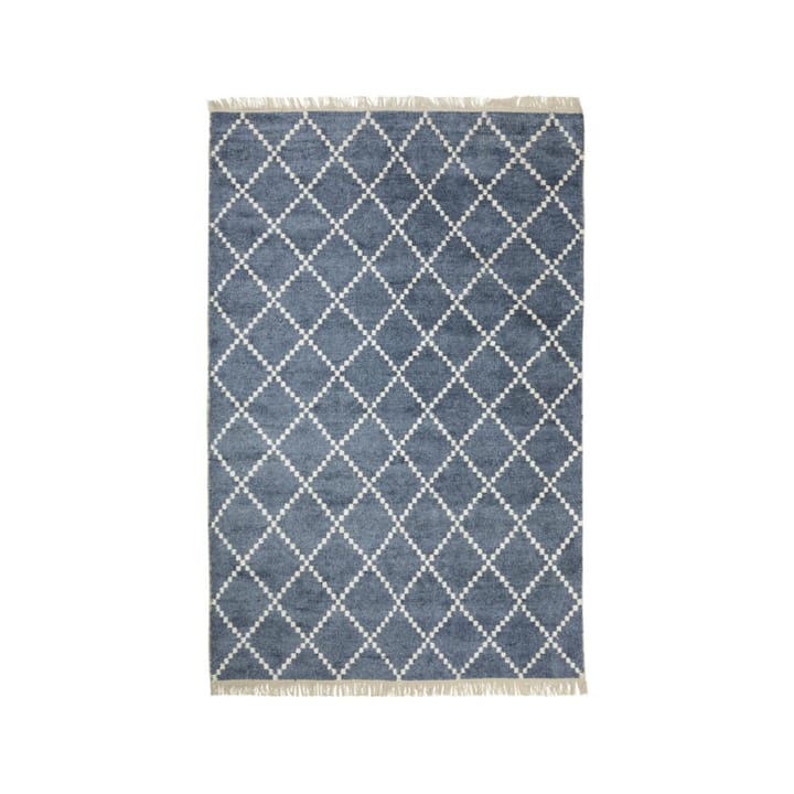 Kochi Vloerkleed - blue melange/offwhite, bamboe/zijde, 230x320 cm - Chhatwal & Jonsson