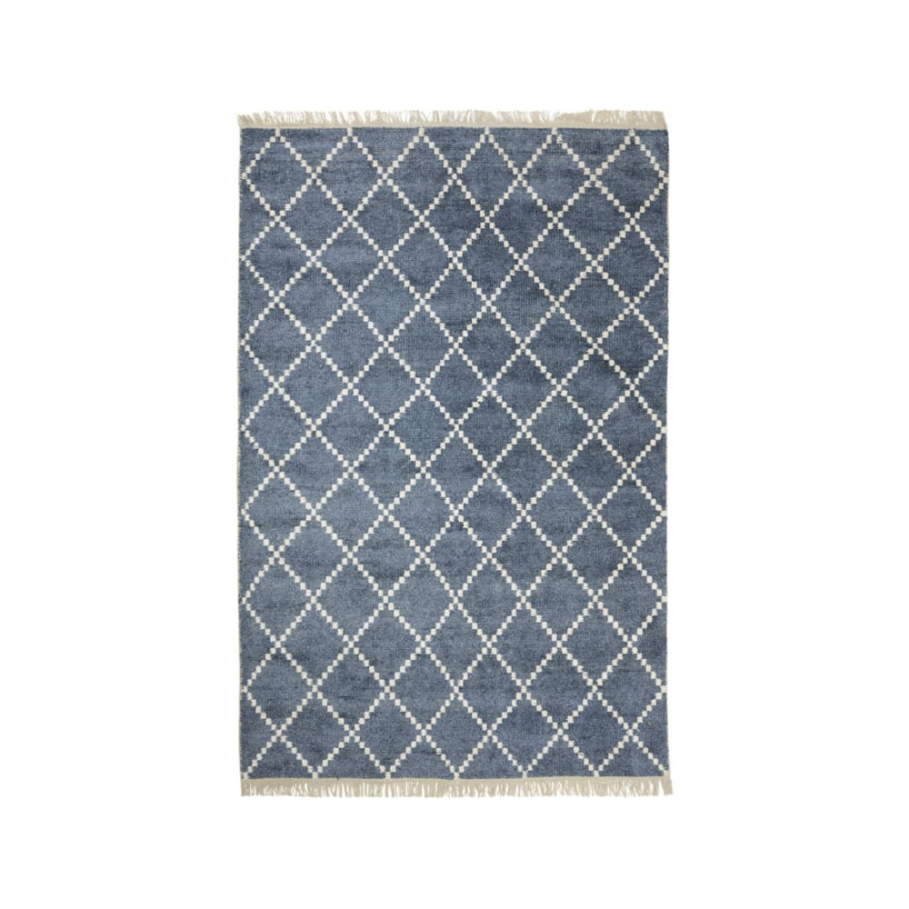 Chhatwal & Jonsson Kochi Vloerkleed blue melange/offwhite, bamboe/zijde, 230x320 cm