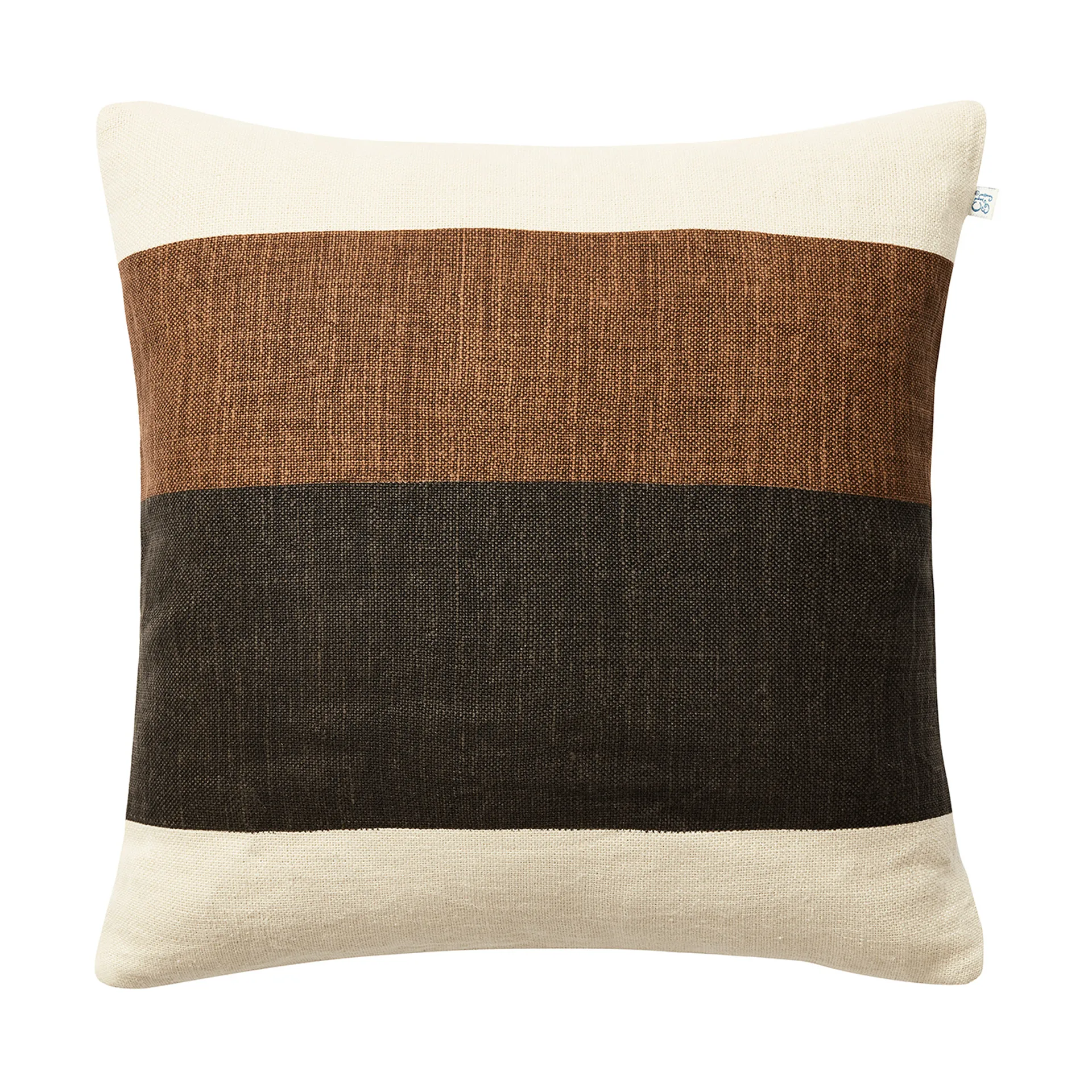 Kumar kussenhoes 50x50 cm, Taupe-Dark Brown Chhatwal & Jonsson
